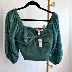 Anthropologie Green top-NWT